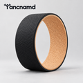 Cork-Lined Yoga Wheel