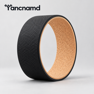 Cork-Lined Yoga Wheel