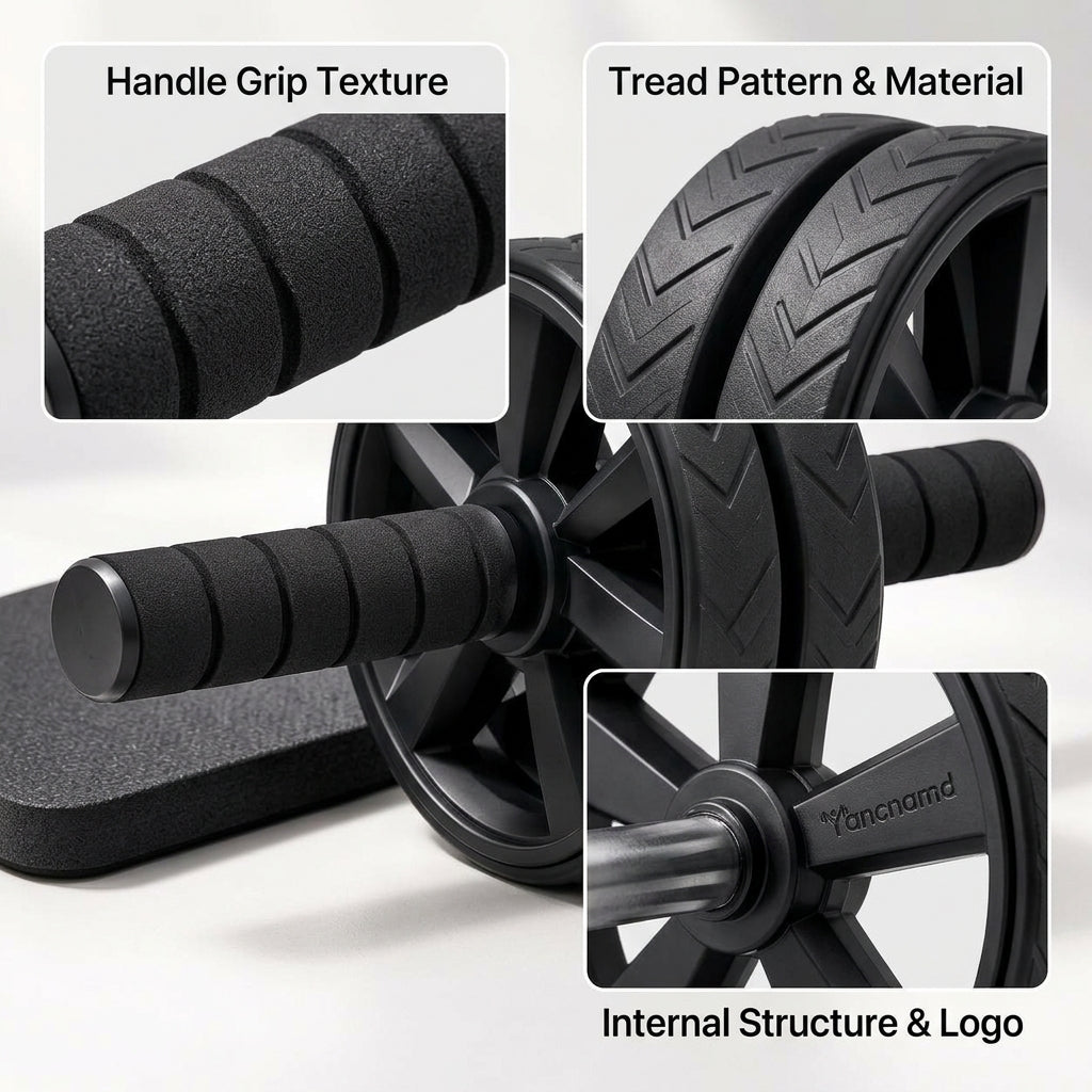 Dual-Wheel Ab Roller with Knee Pad