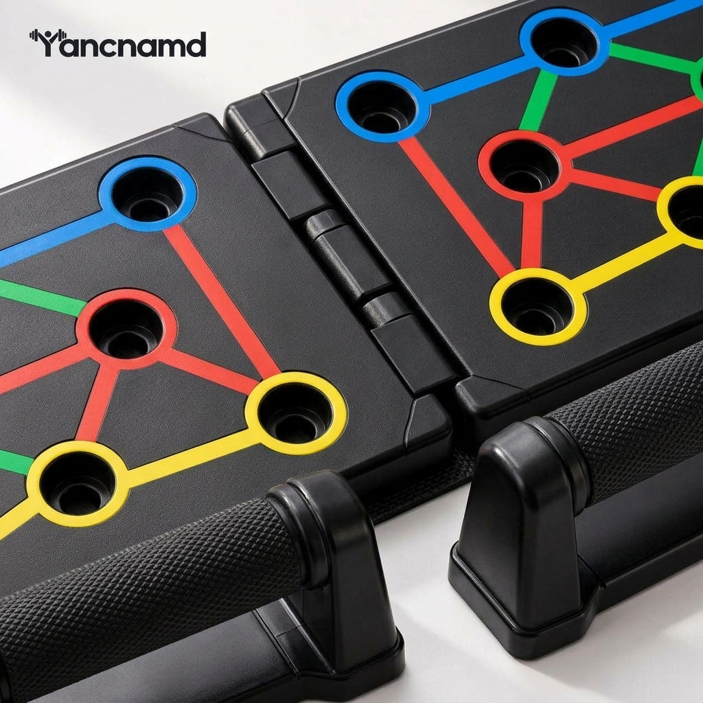 Foldable Push-Up Board & Handle System