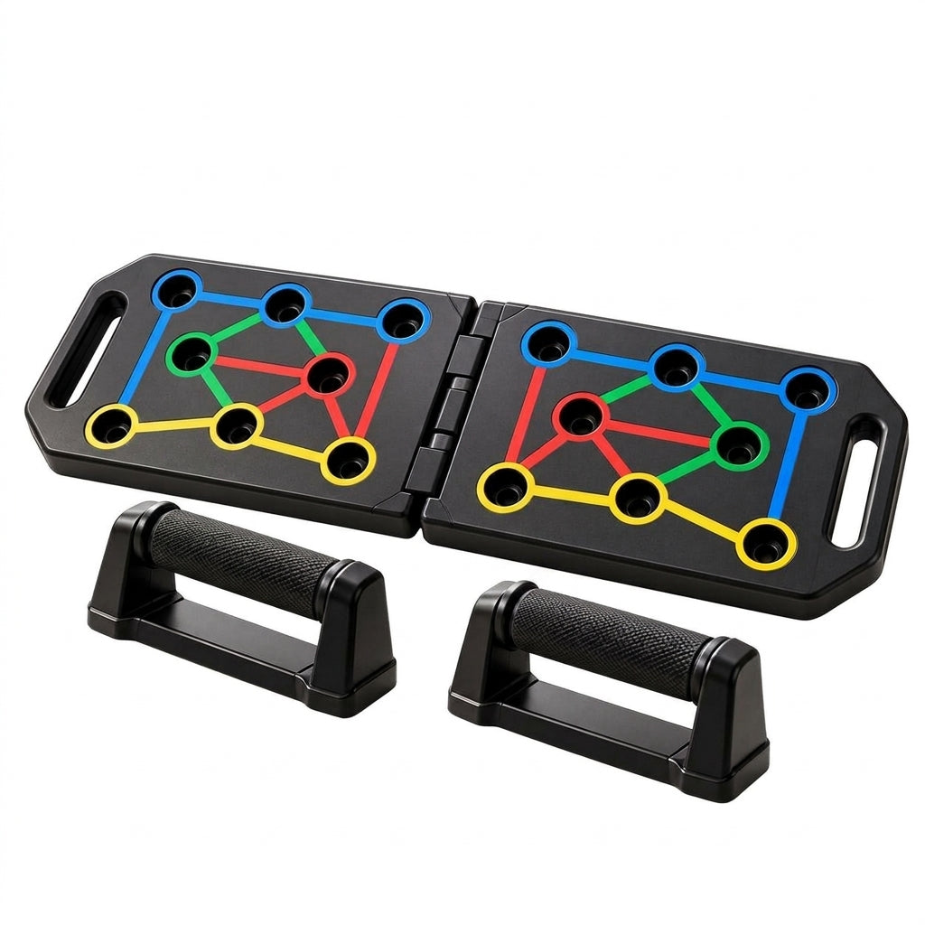 Foldable Push-Up Board & Handle System