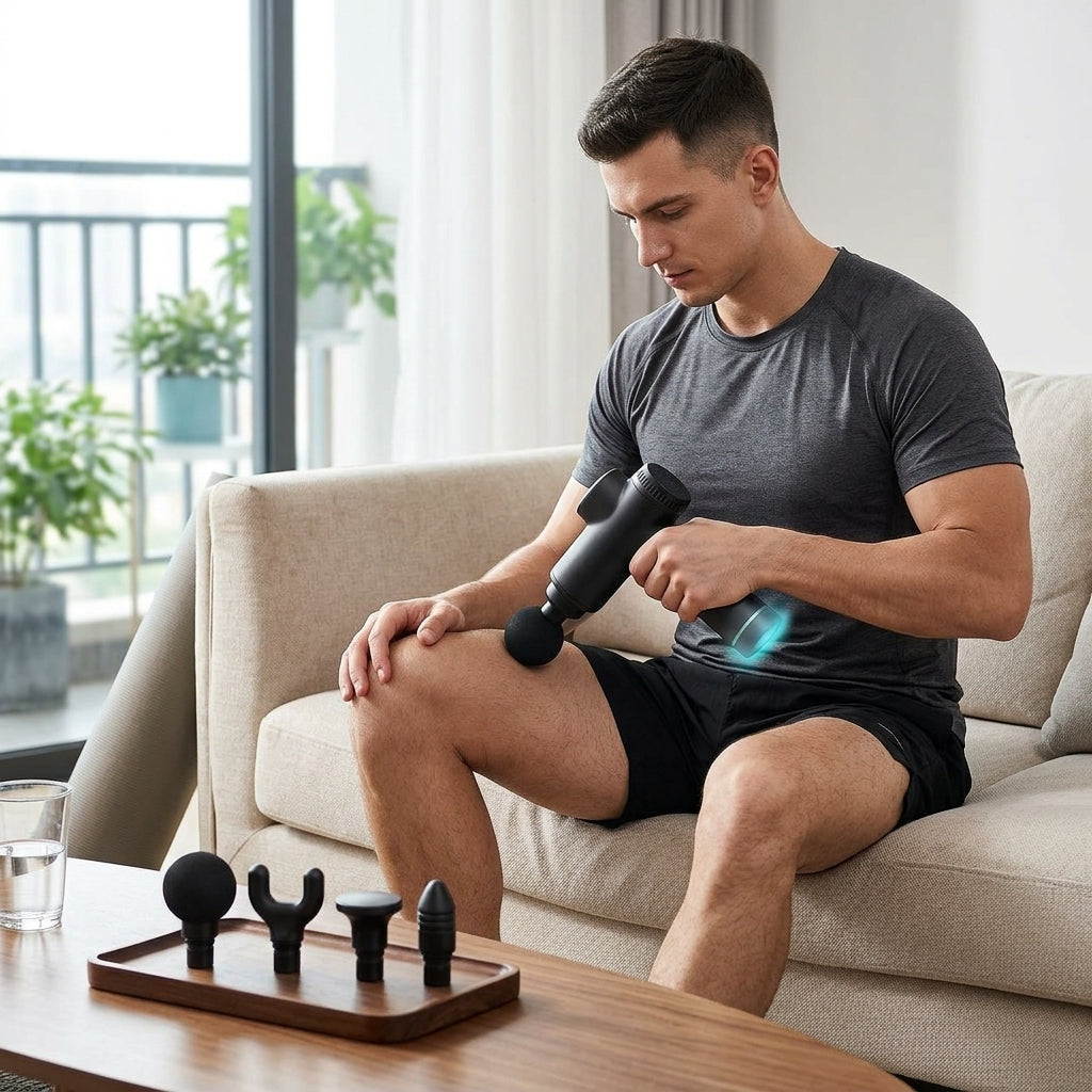 Percussion Massage Gun with 4 Attachments